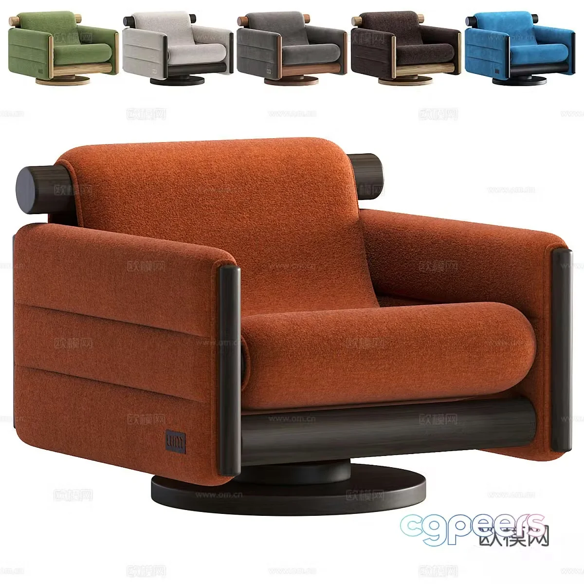 New Chinese style leisure chair 3d model
