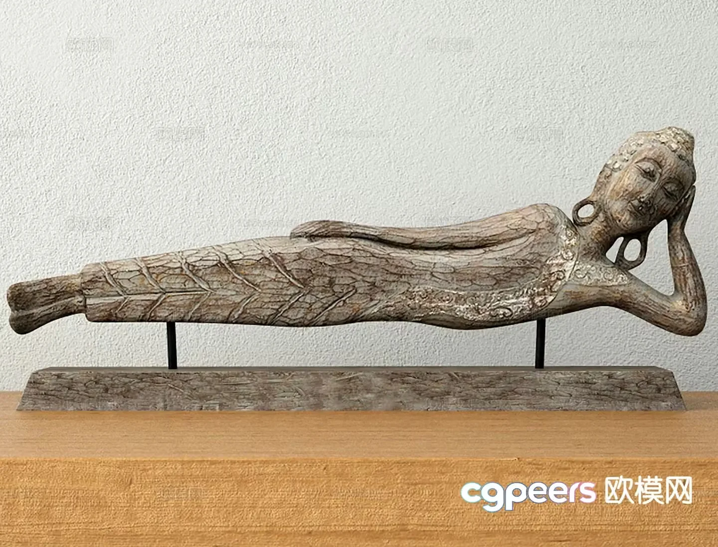Wabi-sabi sculpture doll sculpture handicraft ornaments 3D model