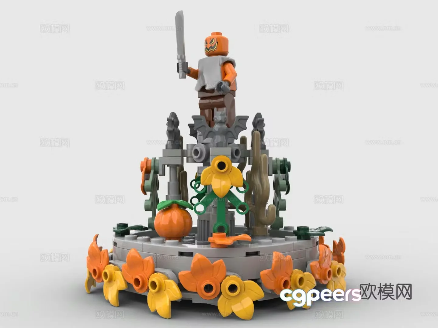 LEGO LEGO toys building blocks hero altar 3d model