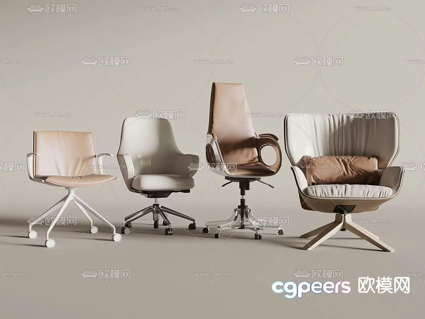 Office chair staff chair conference chair executive chair 3d model