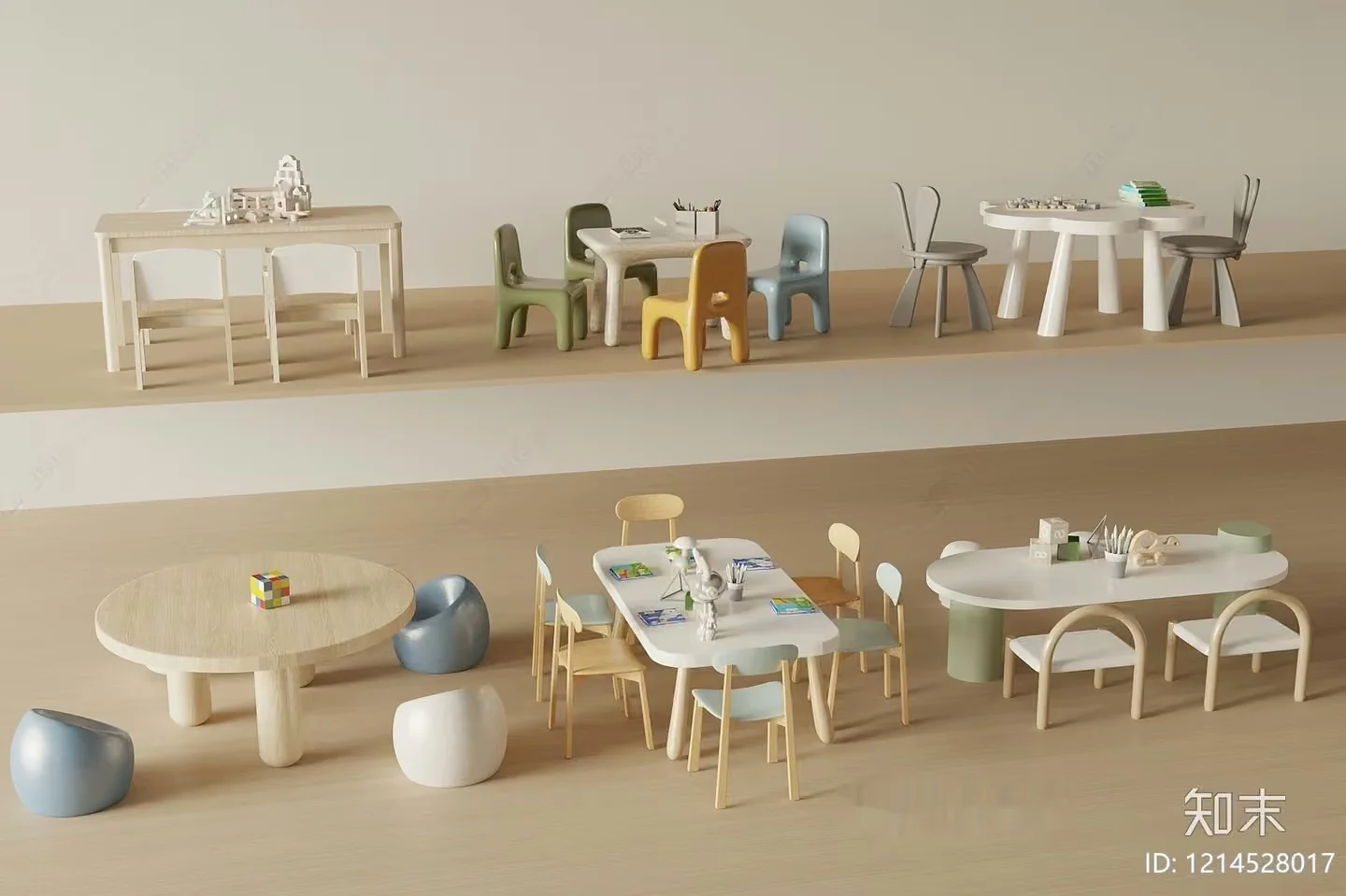 Modern Kids Furniture 3D Model – 18056 – VRAY Render