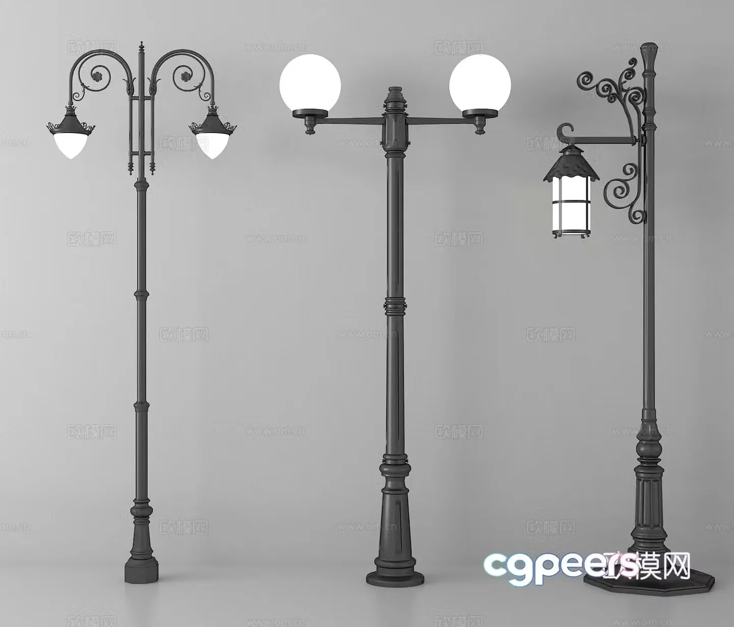 Outdoor light street light 3d model