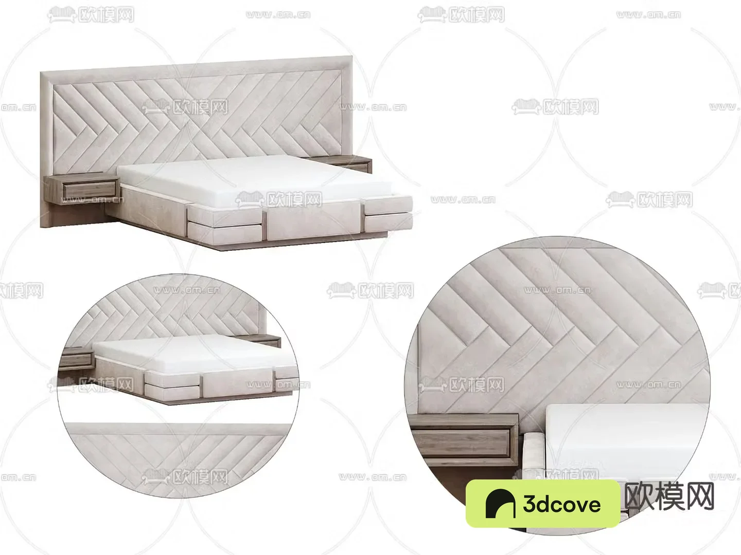 Modern double bed