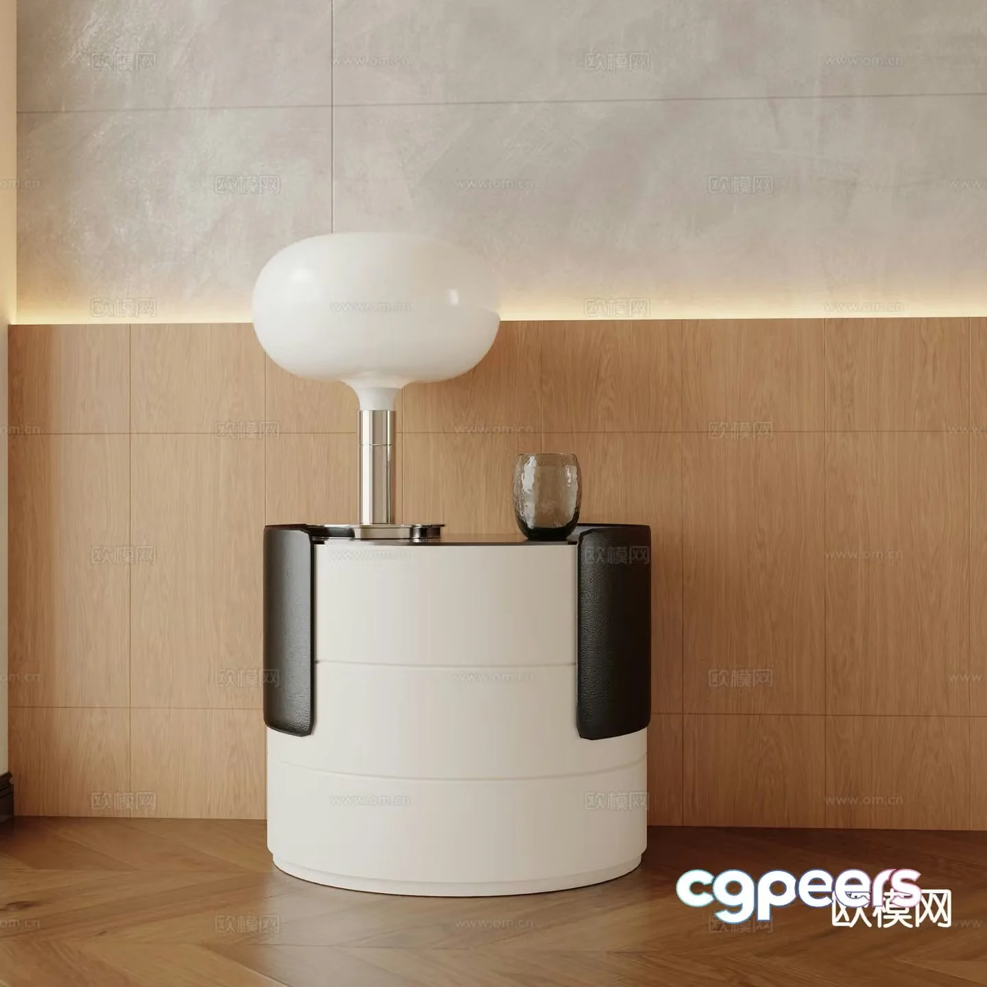 Modern bedside table 3d model