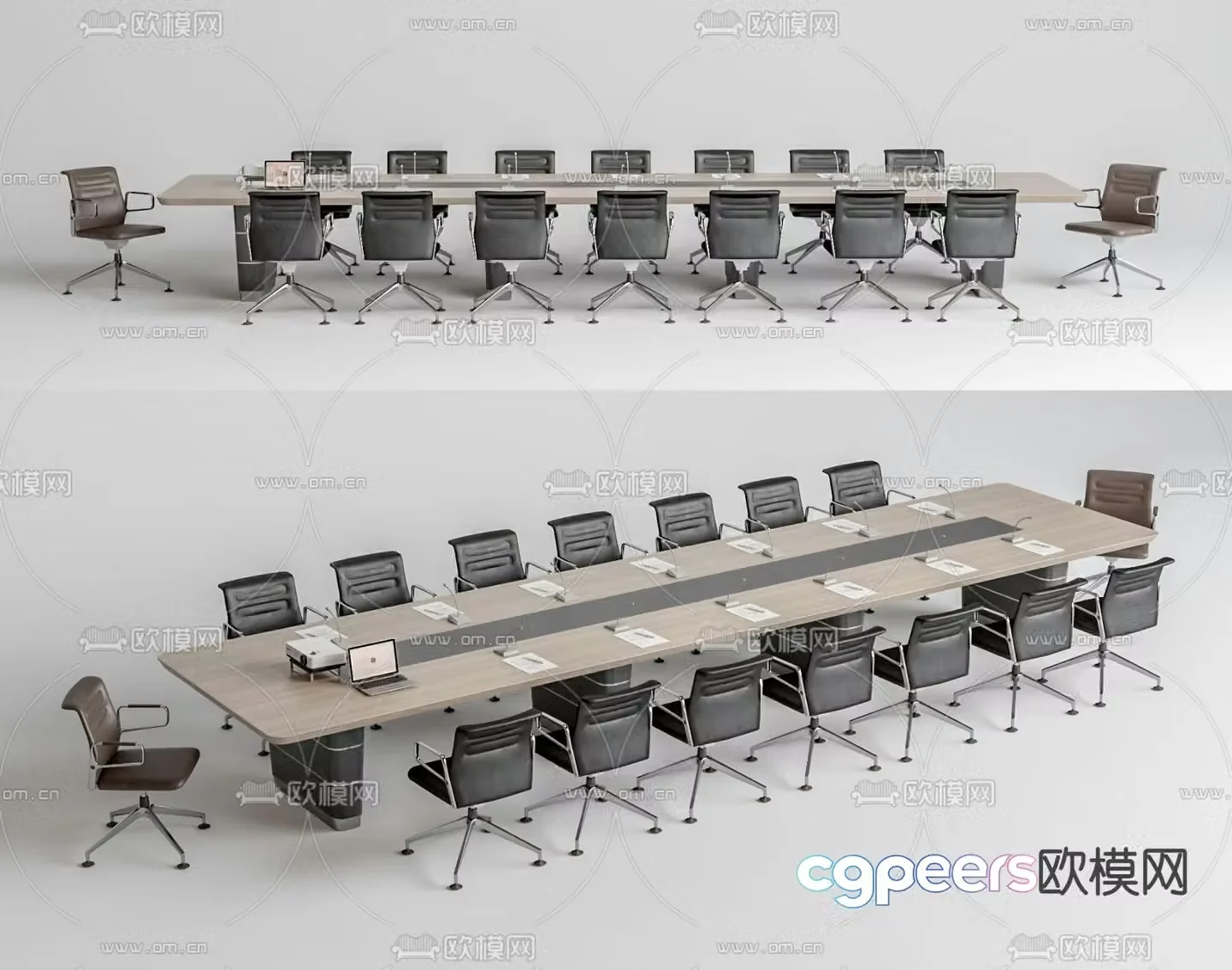 Large conference table conference table 3d model