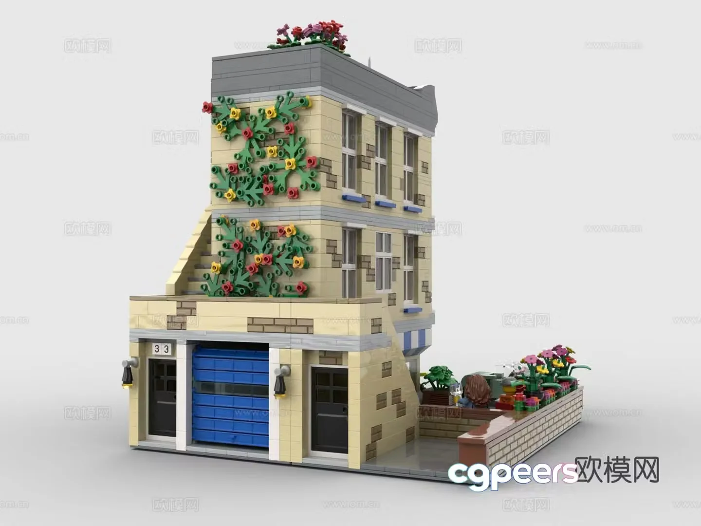 LEGO building blocks toy shop building blocks 3D model