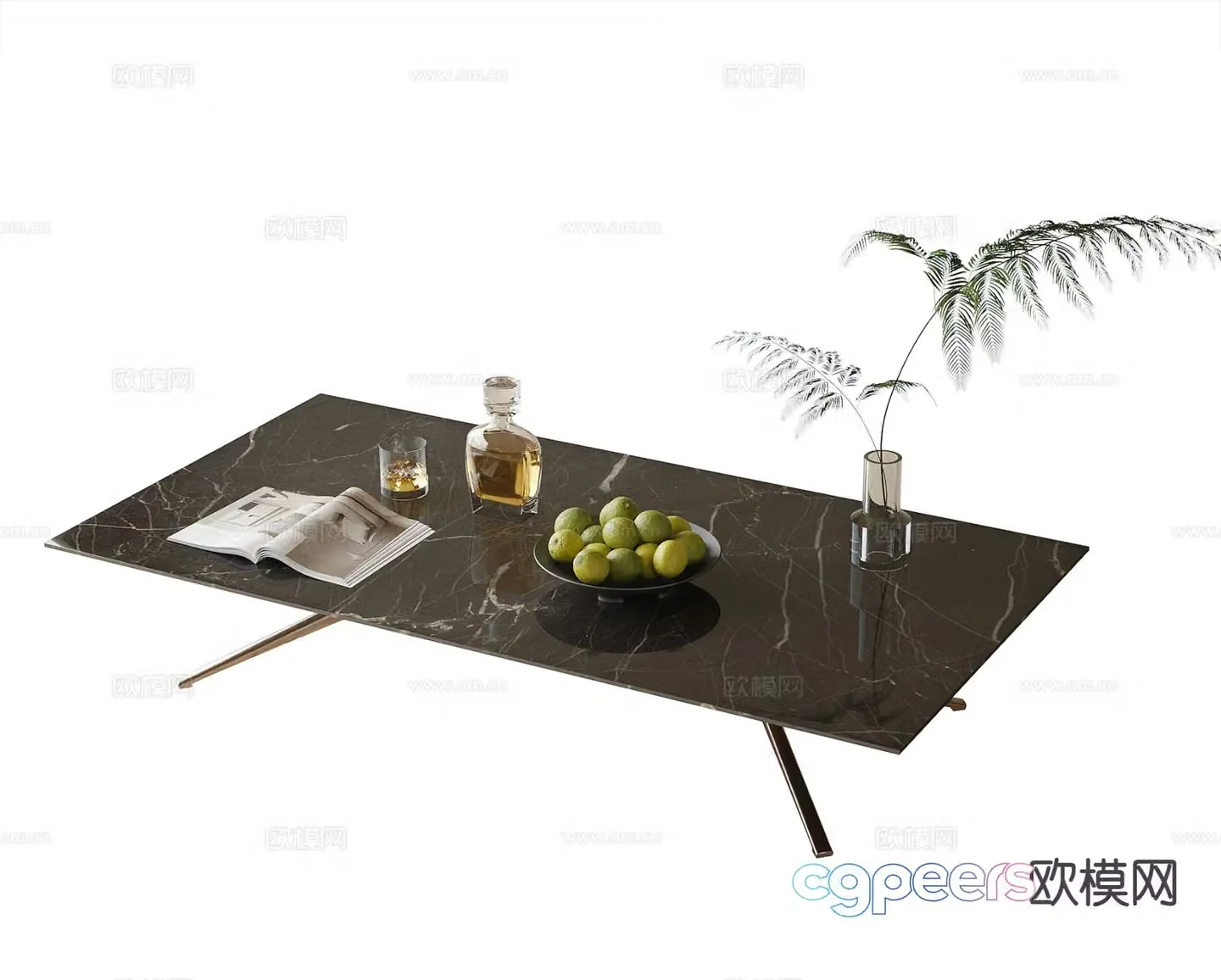 Modern coffee table 3d model