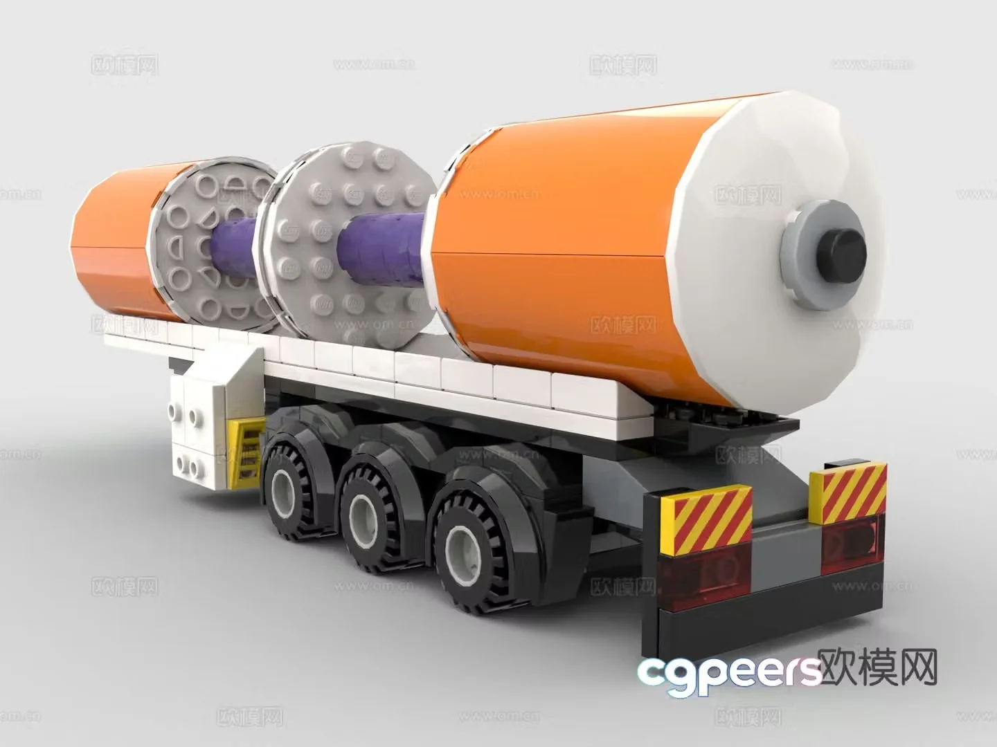 Lego LEGO toys building blocks transporter trailer 3d model