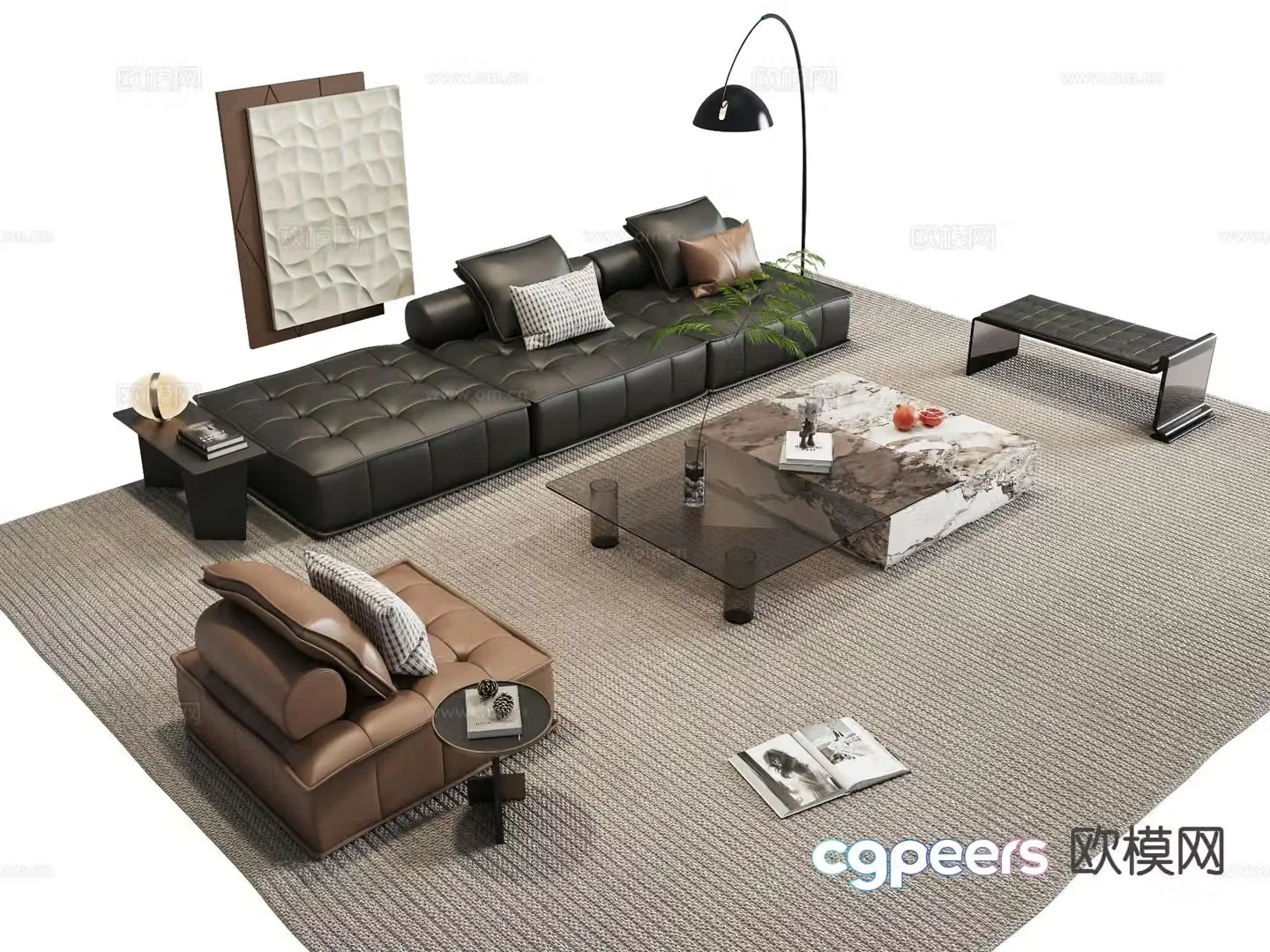 MONOTI modular sofa 3d model
