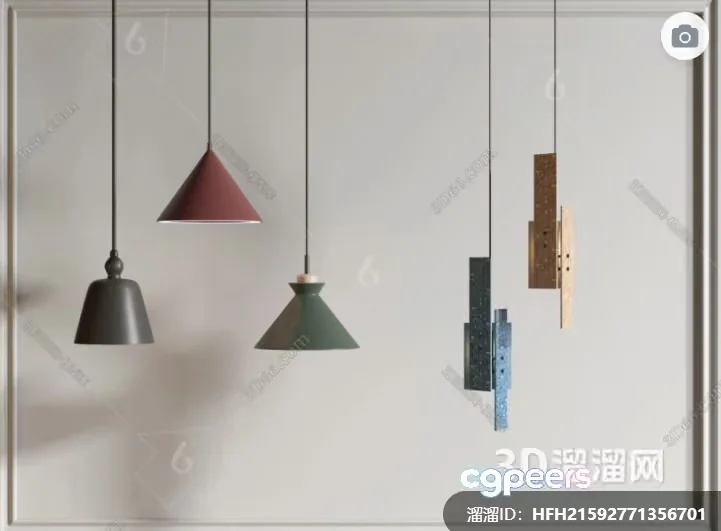Modern Light Fixtures 3D Model – 7289 – VRAY Render
