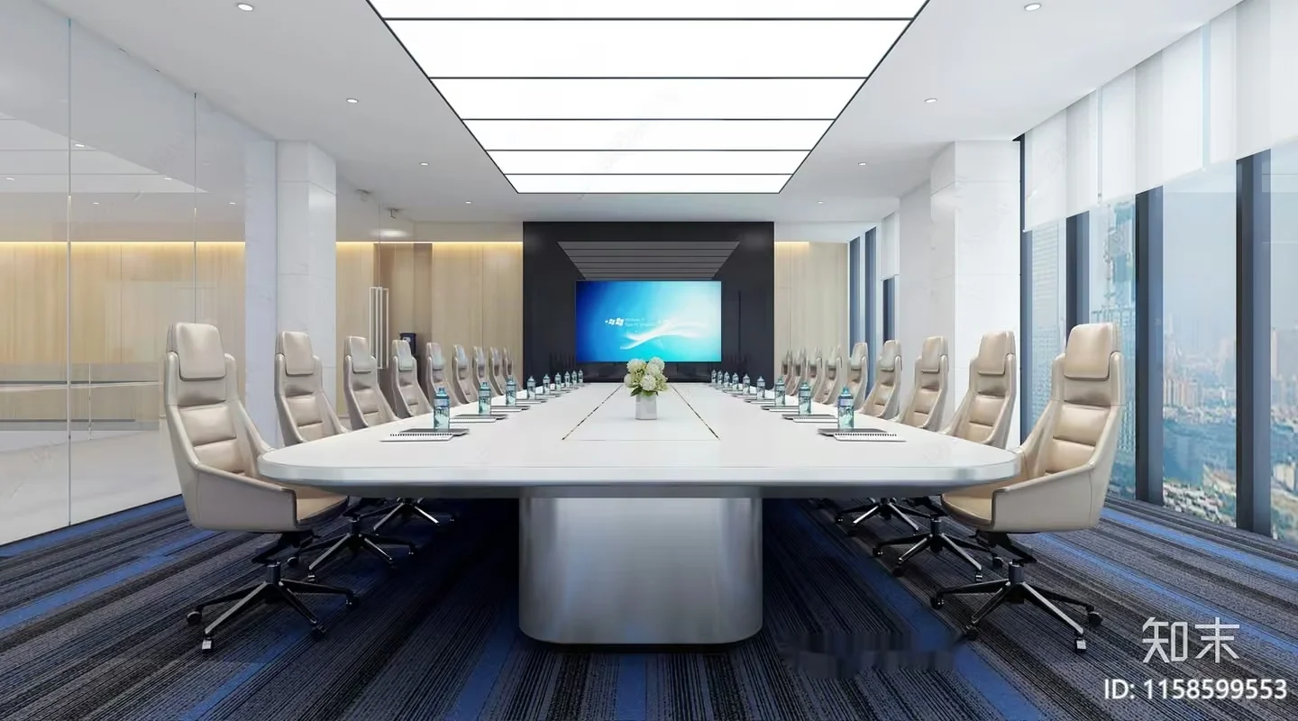 Modern Conference Table 3D Model – 14434 – VRAY Render
