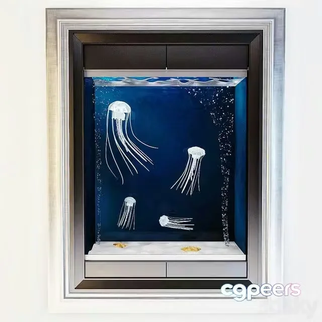 3ds Max Free – Aquarium with jellyfish