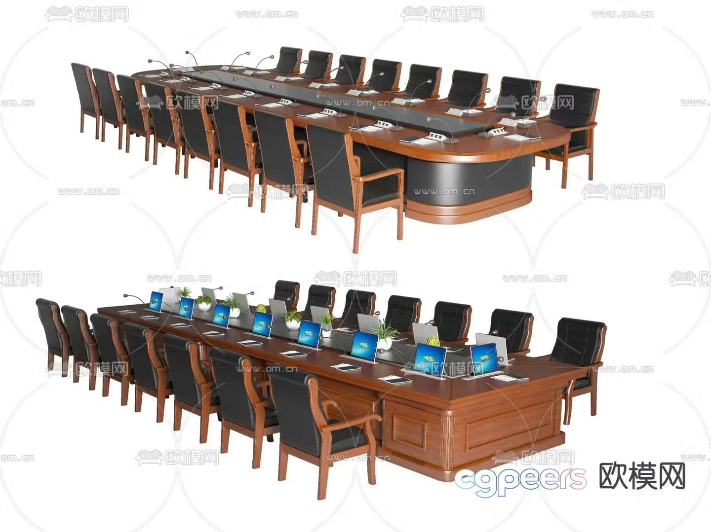 Party and government conference table conference table 3d model