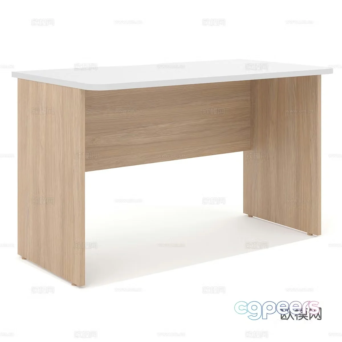 Nordic simple desk desk simple desk desk 3d model