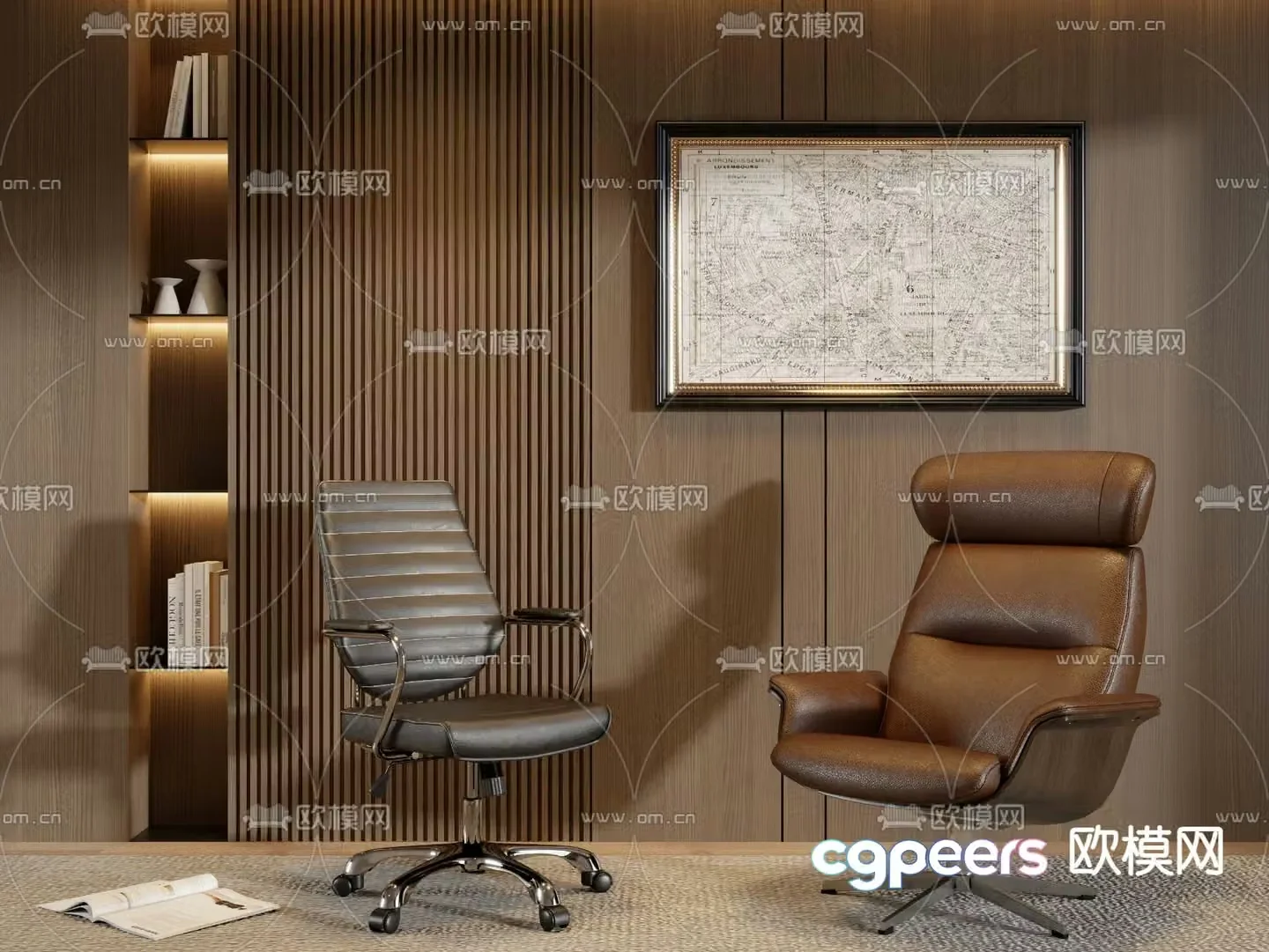 Office chair executive chair boss chair 3d model