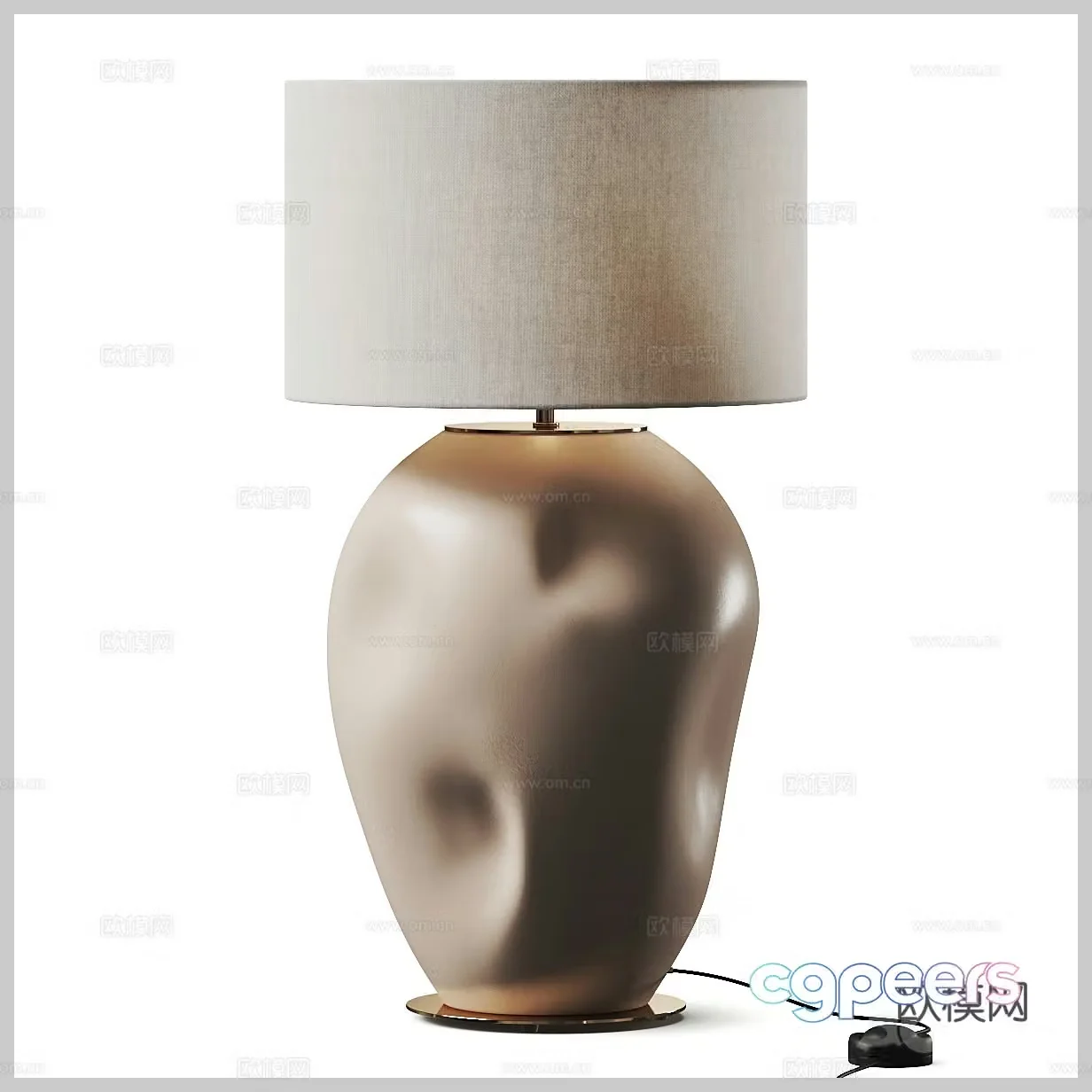 Wasabi Fengteng lamp Decorative table lamp Bedside table lamp Chinese table lamp Tea room table lamp Paper table lamp 3D model