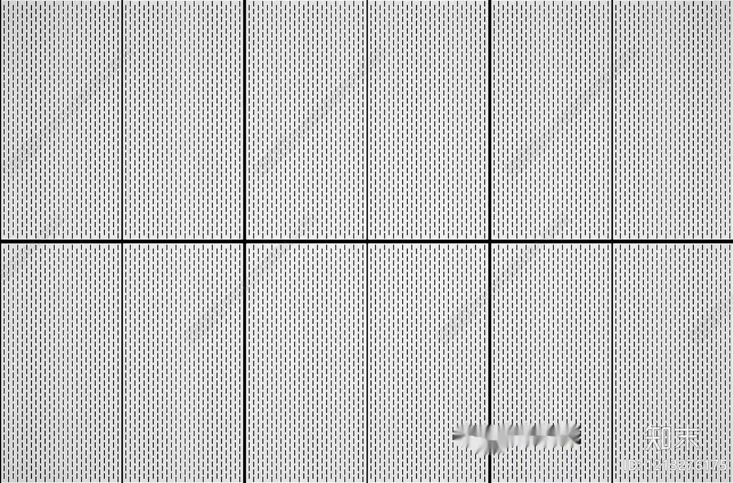 A White And Gray Patterned Wall 3D Model – 11367 – VRAY Render