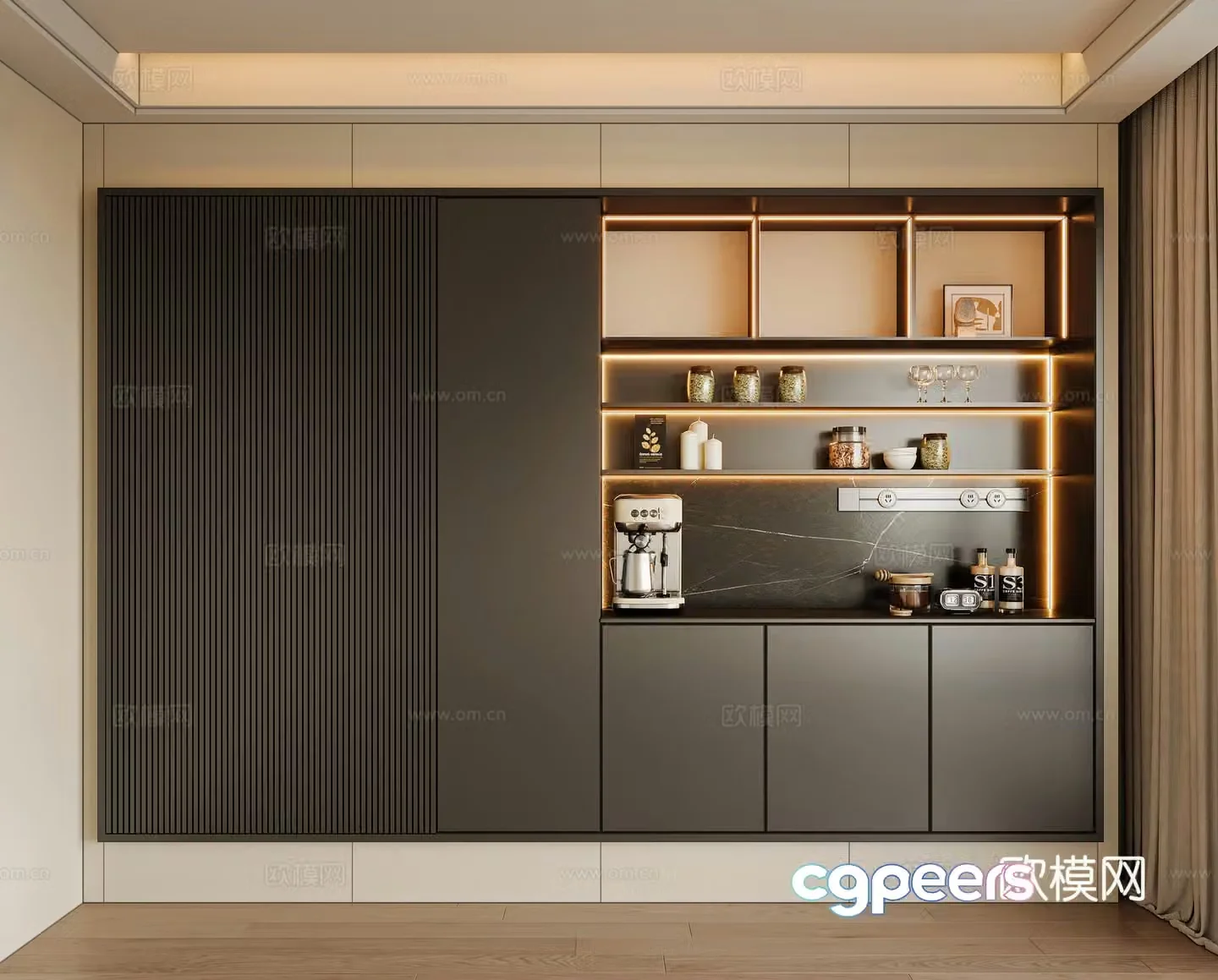 Modern sideboard 3D model