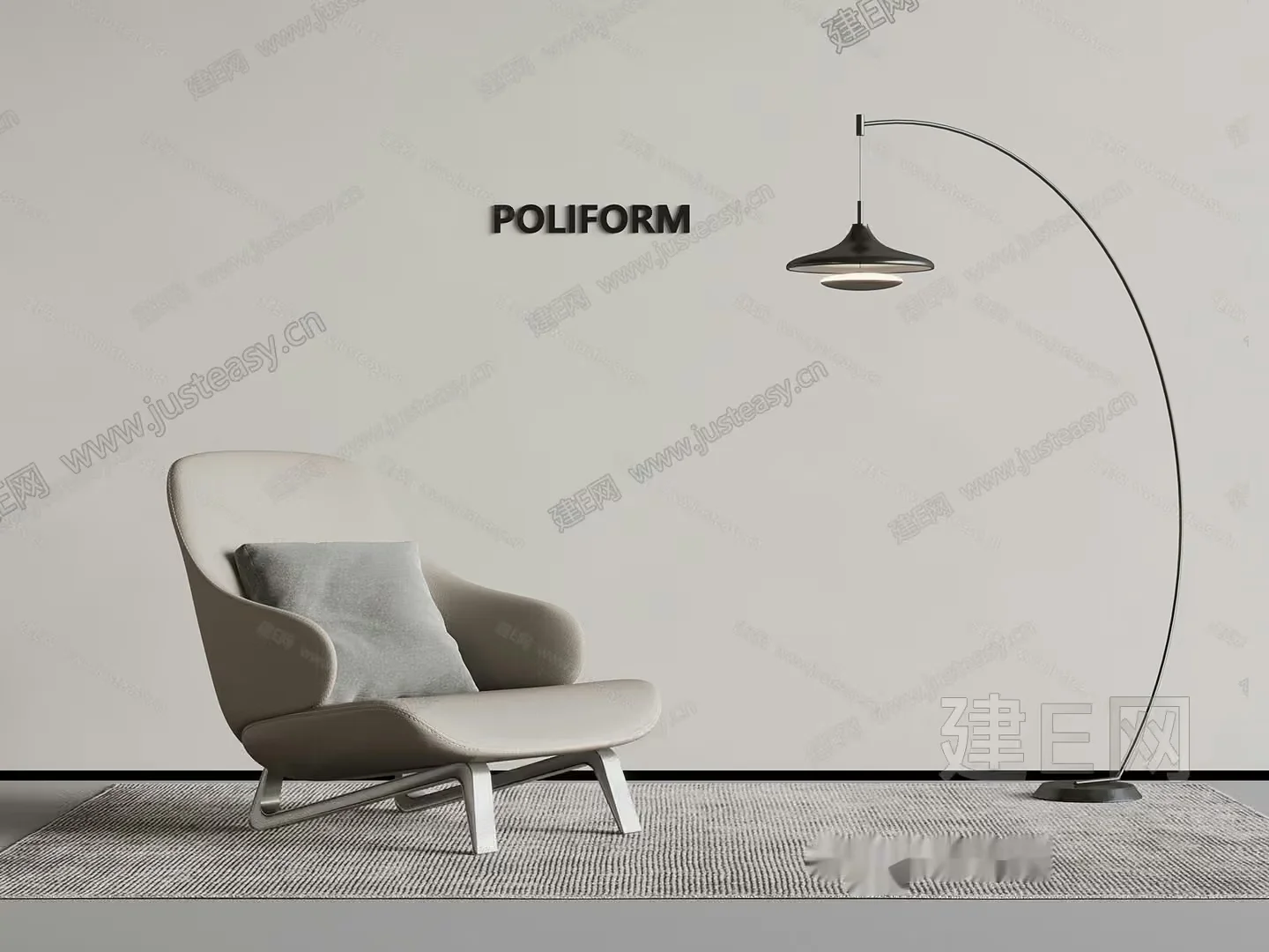 Modern Living Room 3D Model – 5147 – VRAY Render