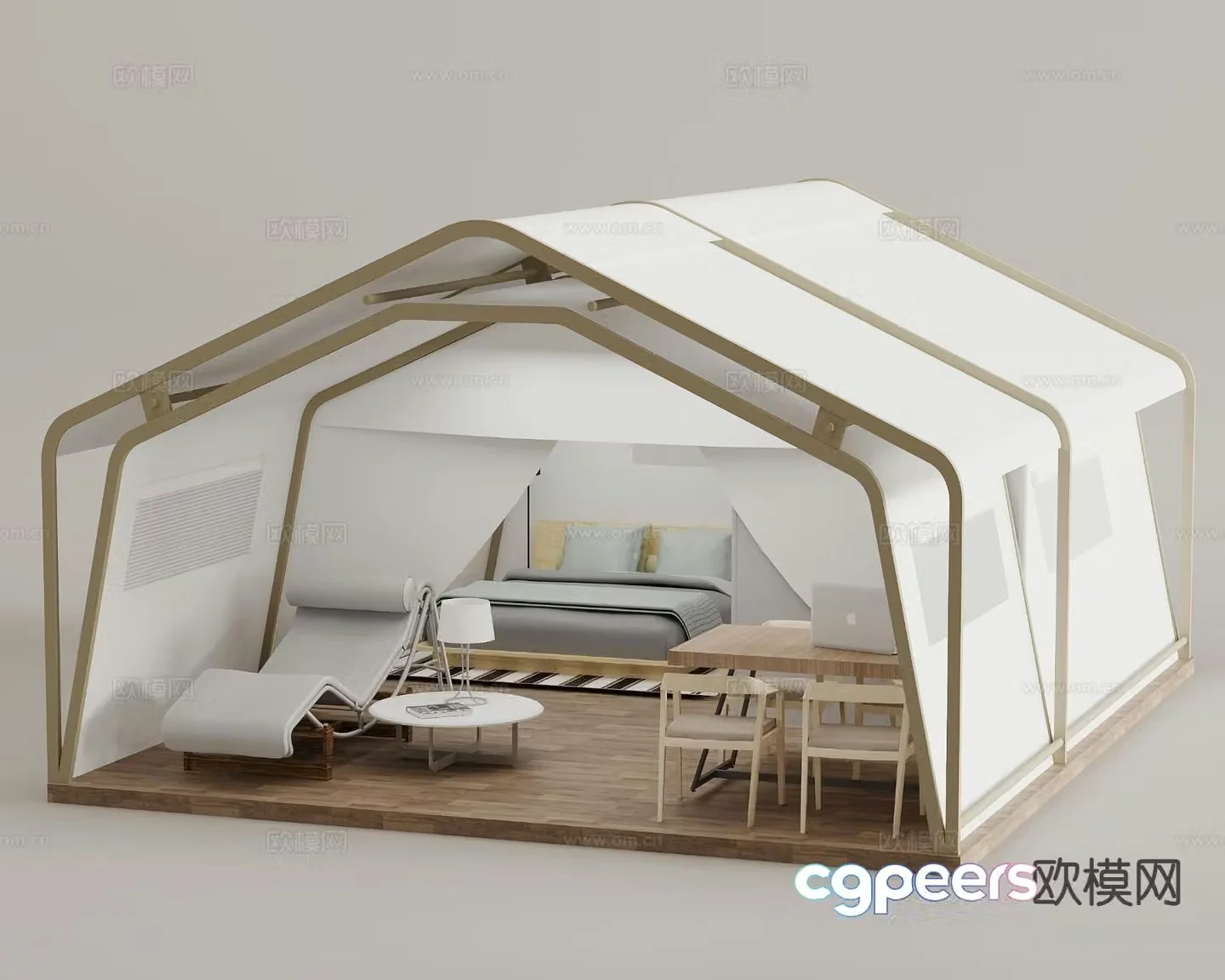 Outdoor tent camping tent 3d model