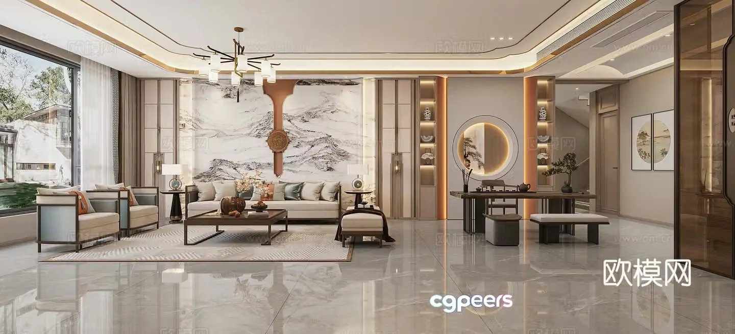 New Chinese restaurant 3D model