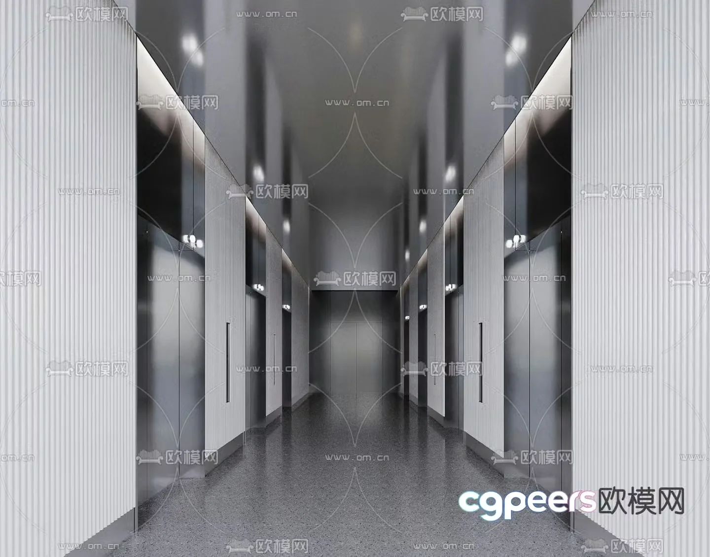 Modern elevator 3d model