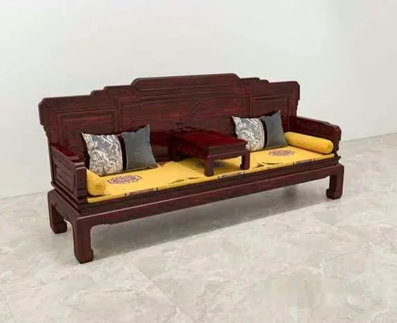 Dark Wooden Sofa 3D Model – 4582 – VRAY Render