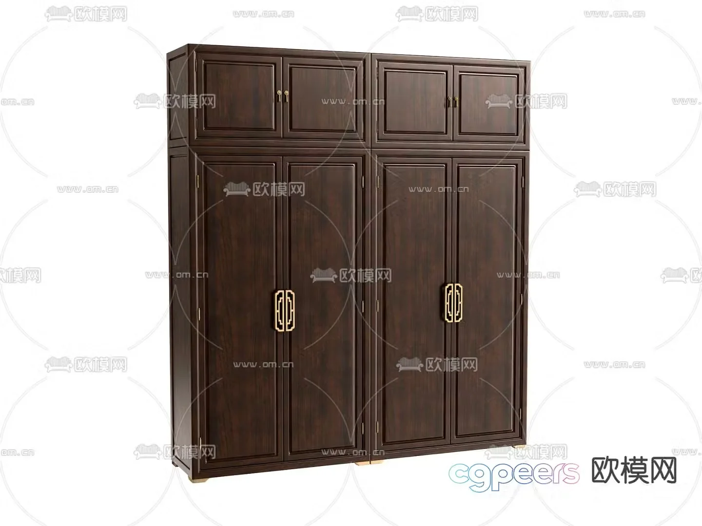 New Chinese style wardrobe 3d model