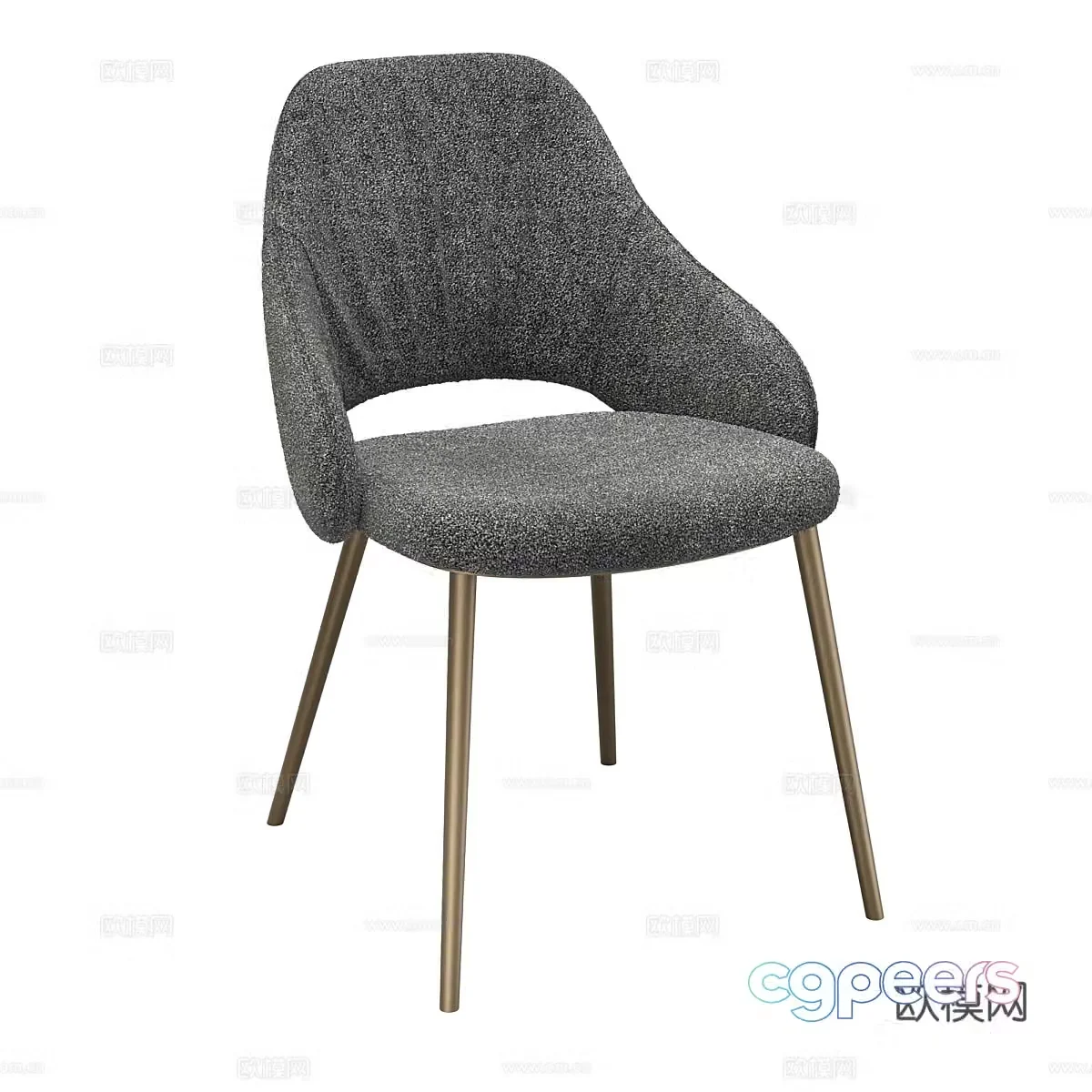Modern dining chair chair 3d model