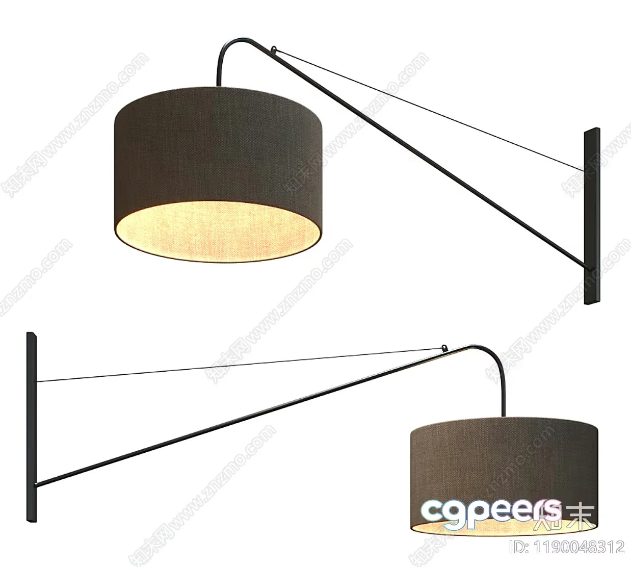 Modern Light Fixture 3D Model – 16284 – VRAY Render