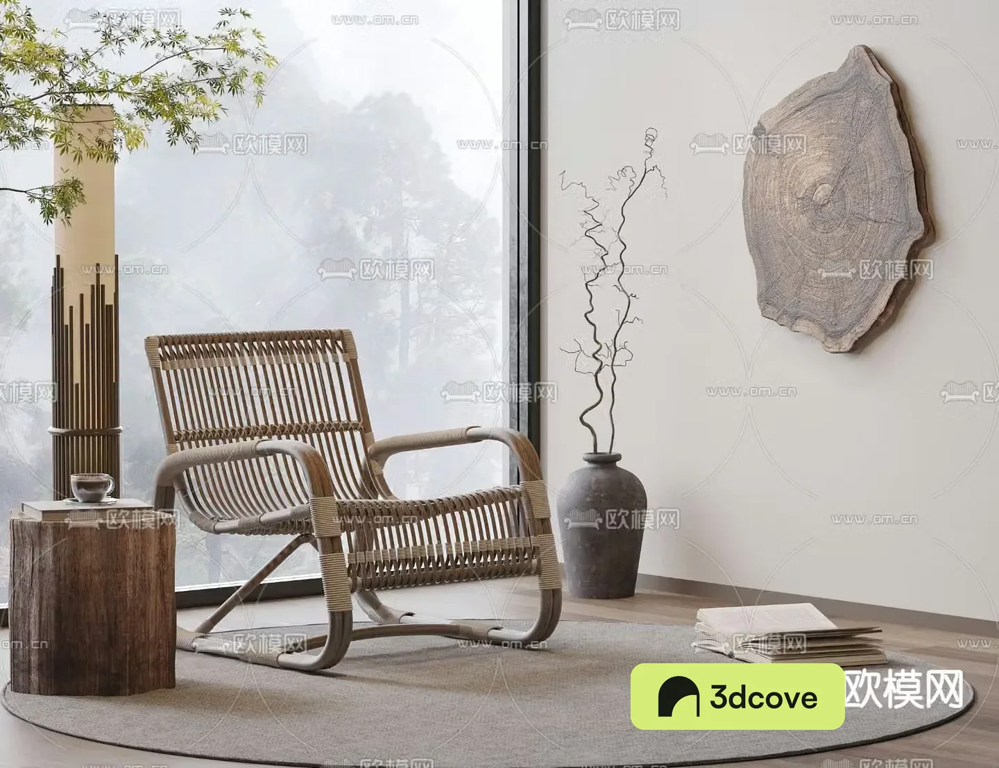 Rattan chair leisure chair lounge chair balcony chair