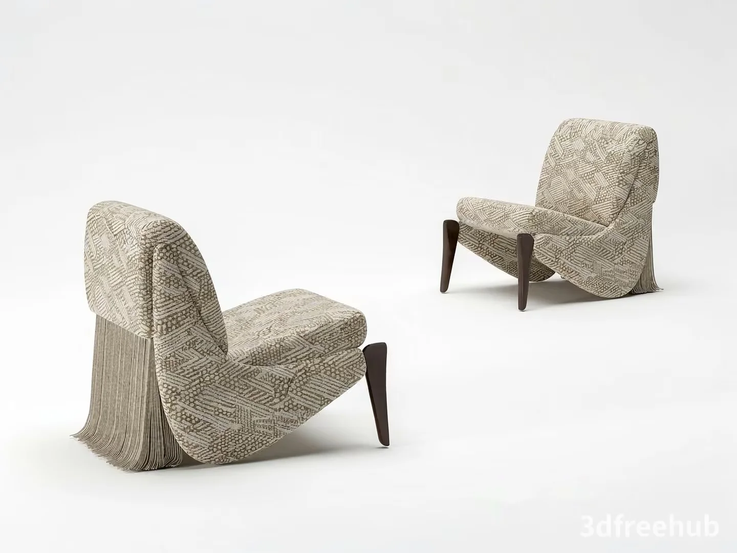 Cozy Modern Chairs 3D Model – 20518 – VRAY Render