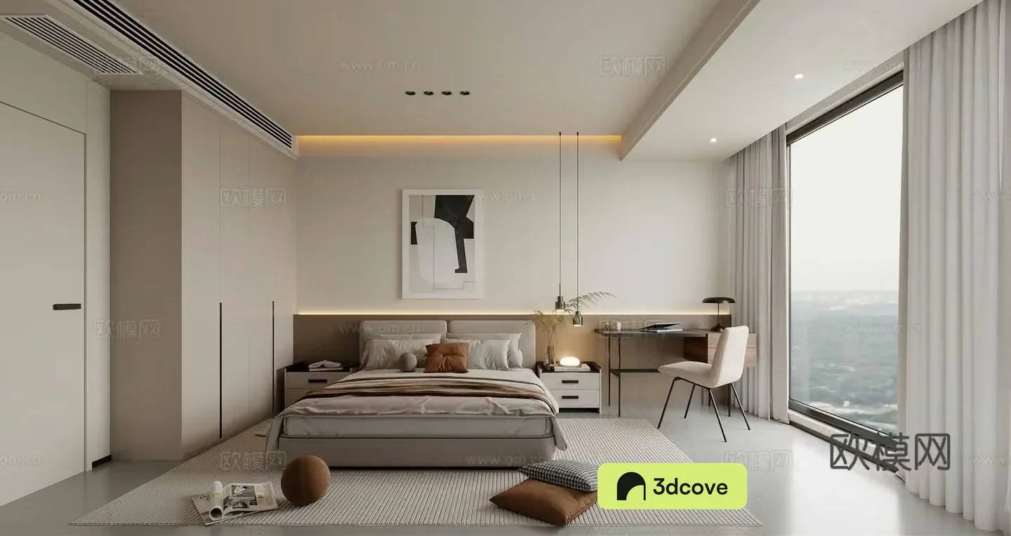 Modern simple bedroom master bedroom parents and elder room