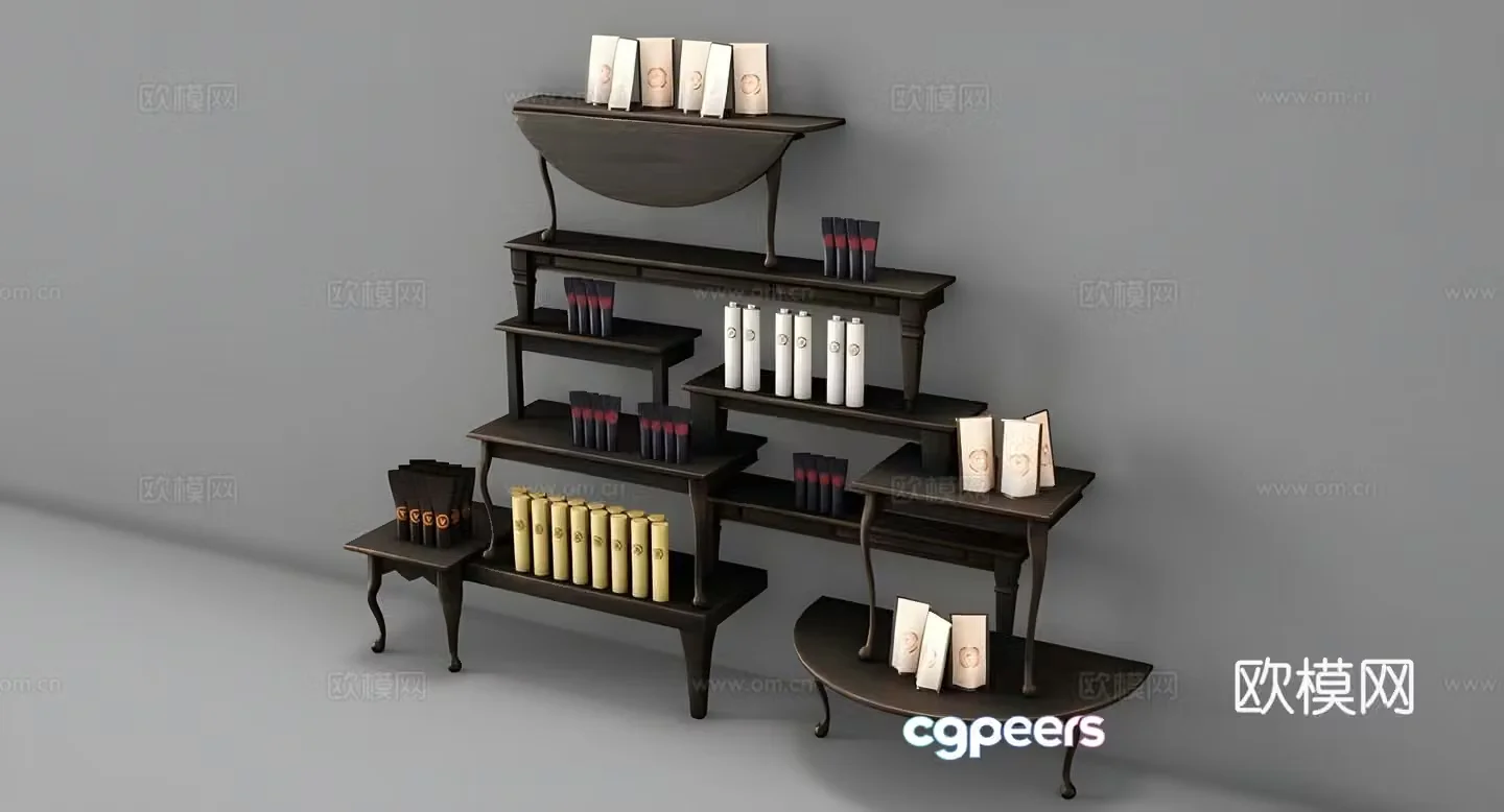 Perfume shop booth 3d model