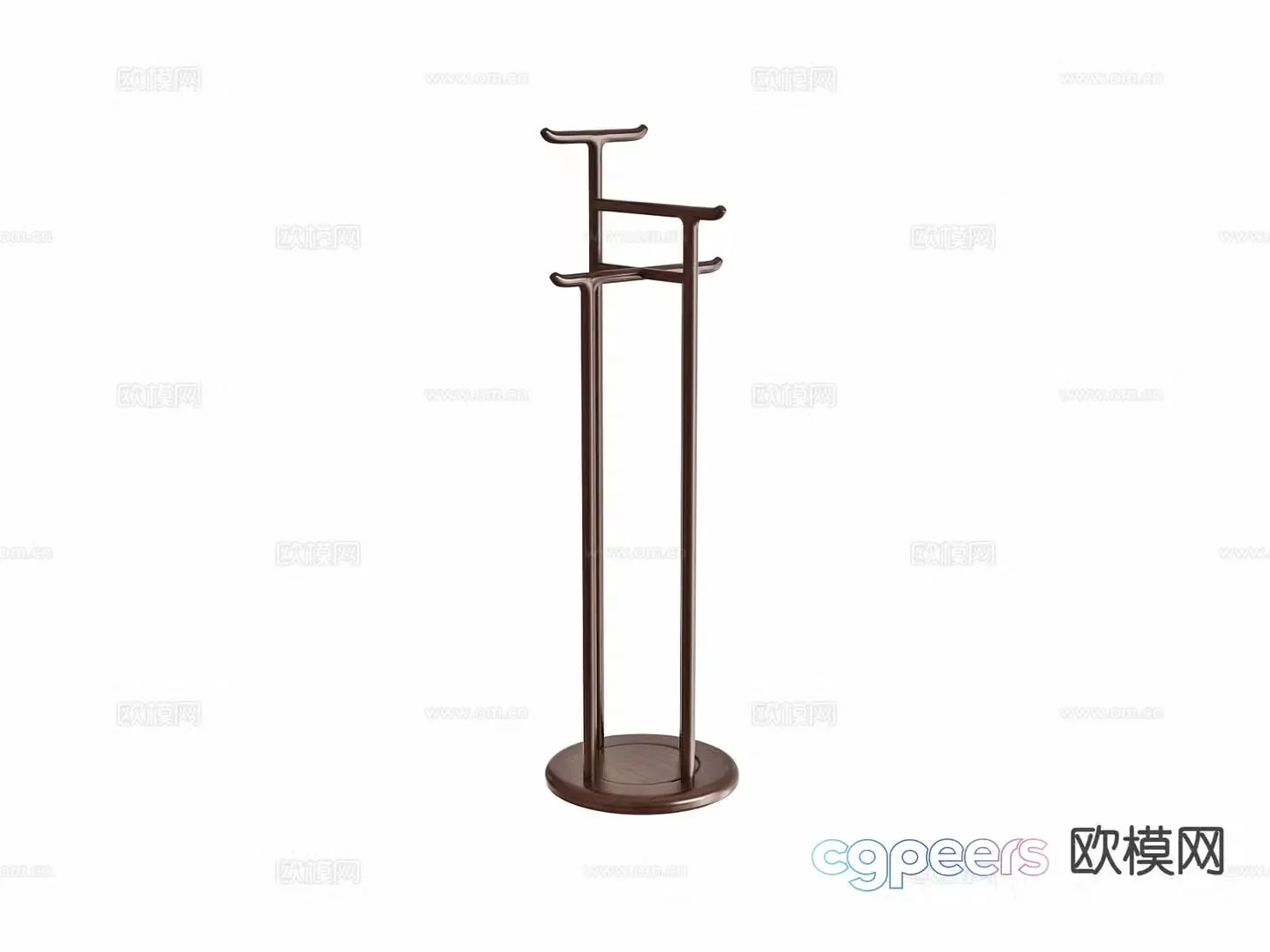 New Chinese style clothes hanger 3d model