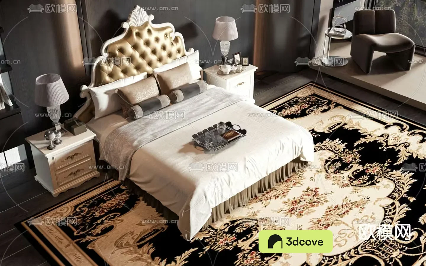 European double bed