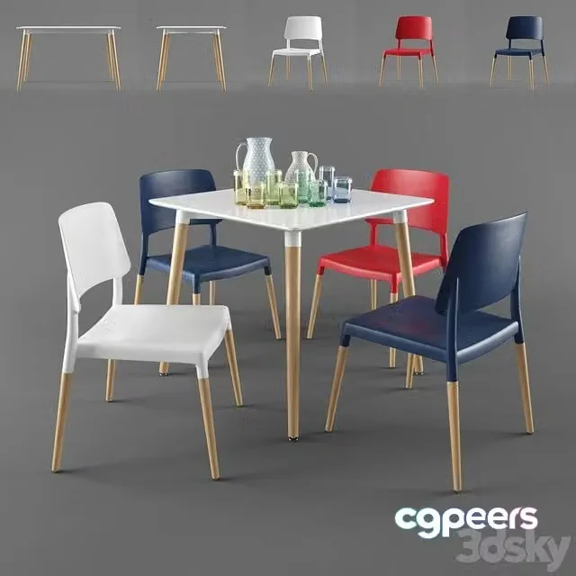 3ds Max Free – Halmar Socrates table