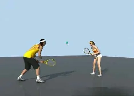 A Tennis Player 3D Model – 10297 – VRAY Render