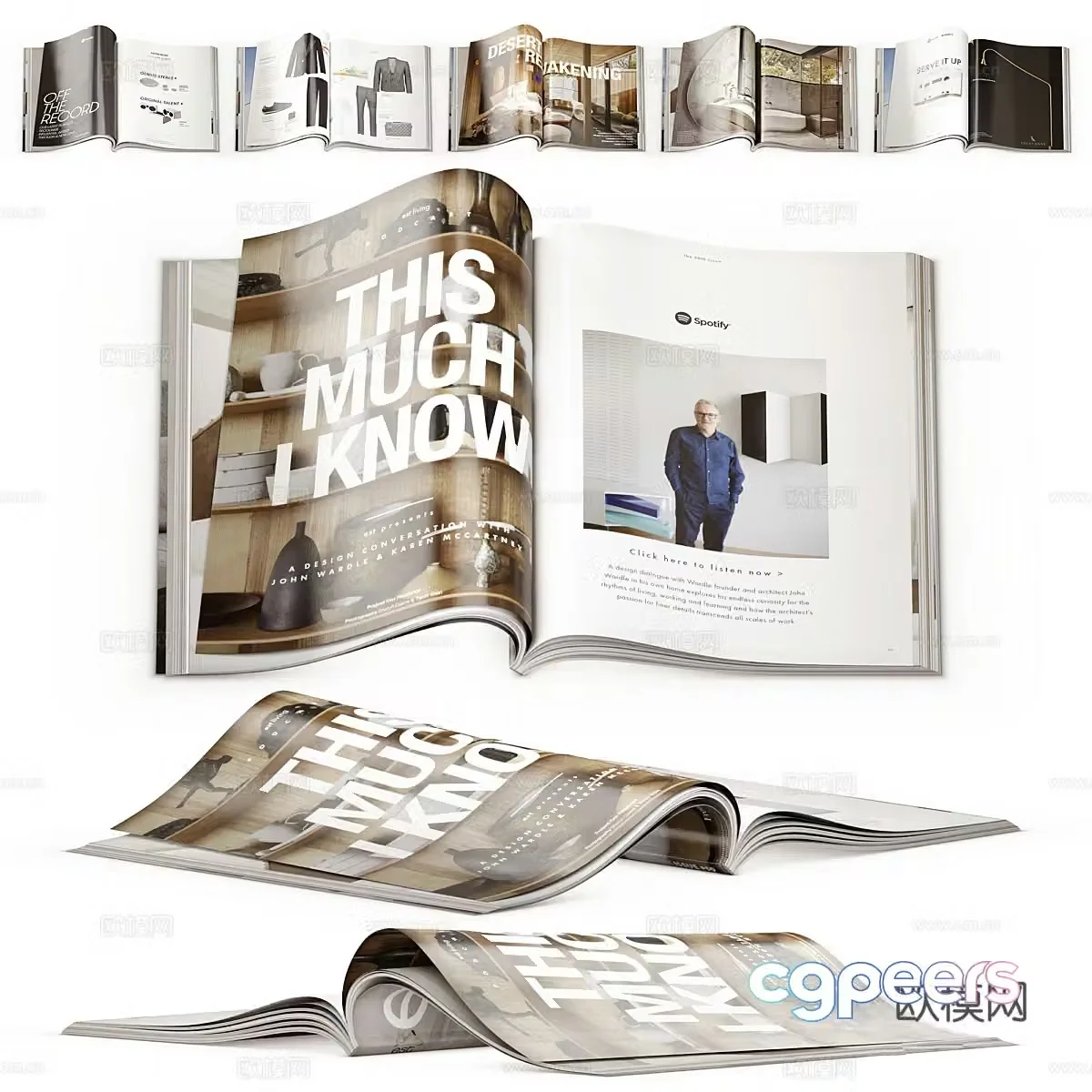 Books 3d model