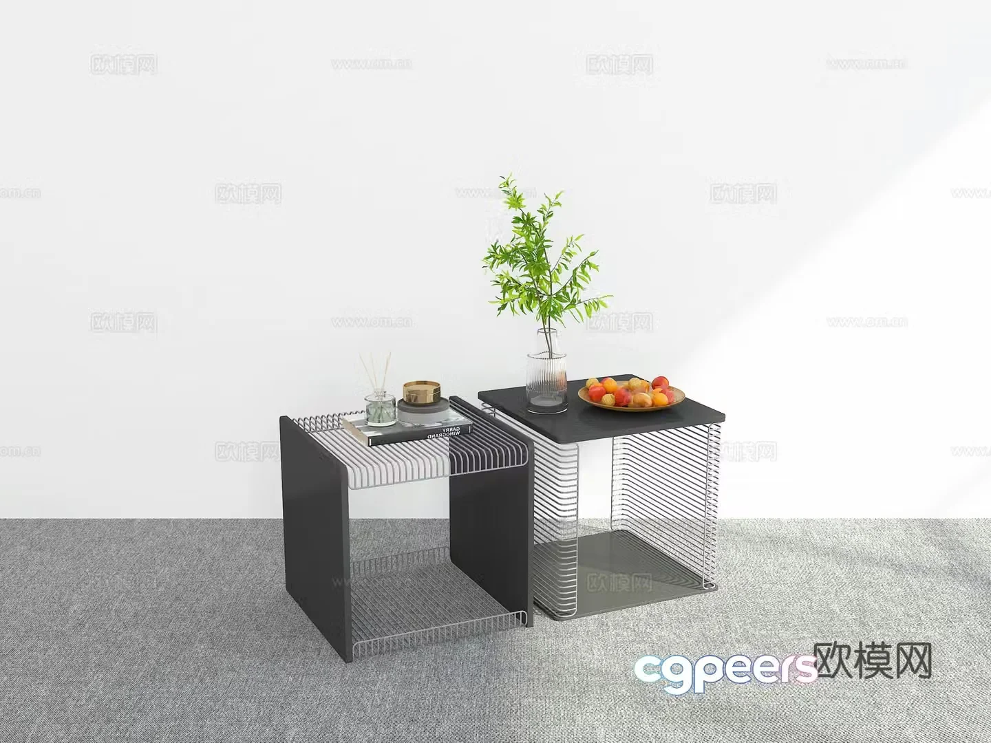 Modern night table 3d model