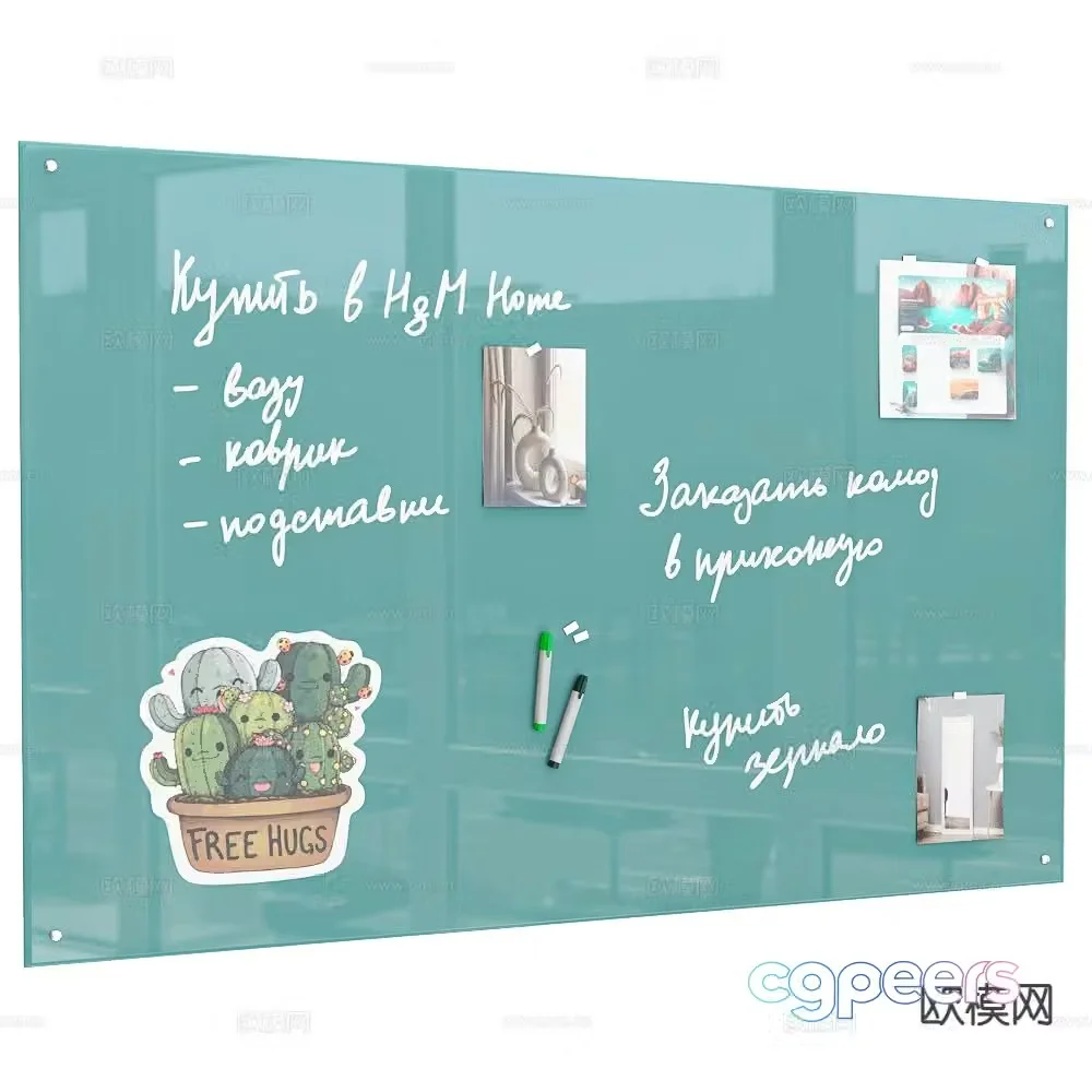 ASKELL blackboard whiteboard display board 3d model