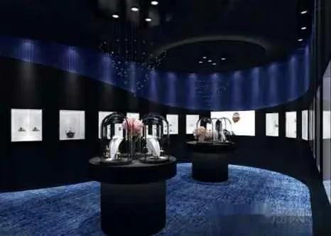 Dark Blue Gallery 3D Model – 856 – VRAY Render