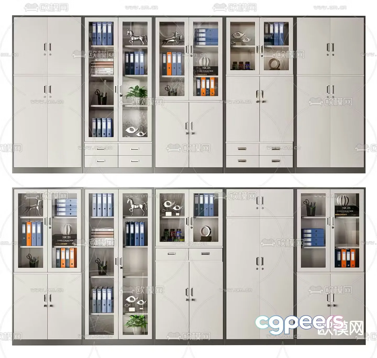 File cabinet information cabinet filing cabinet 3d model