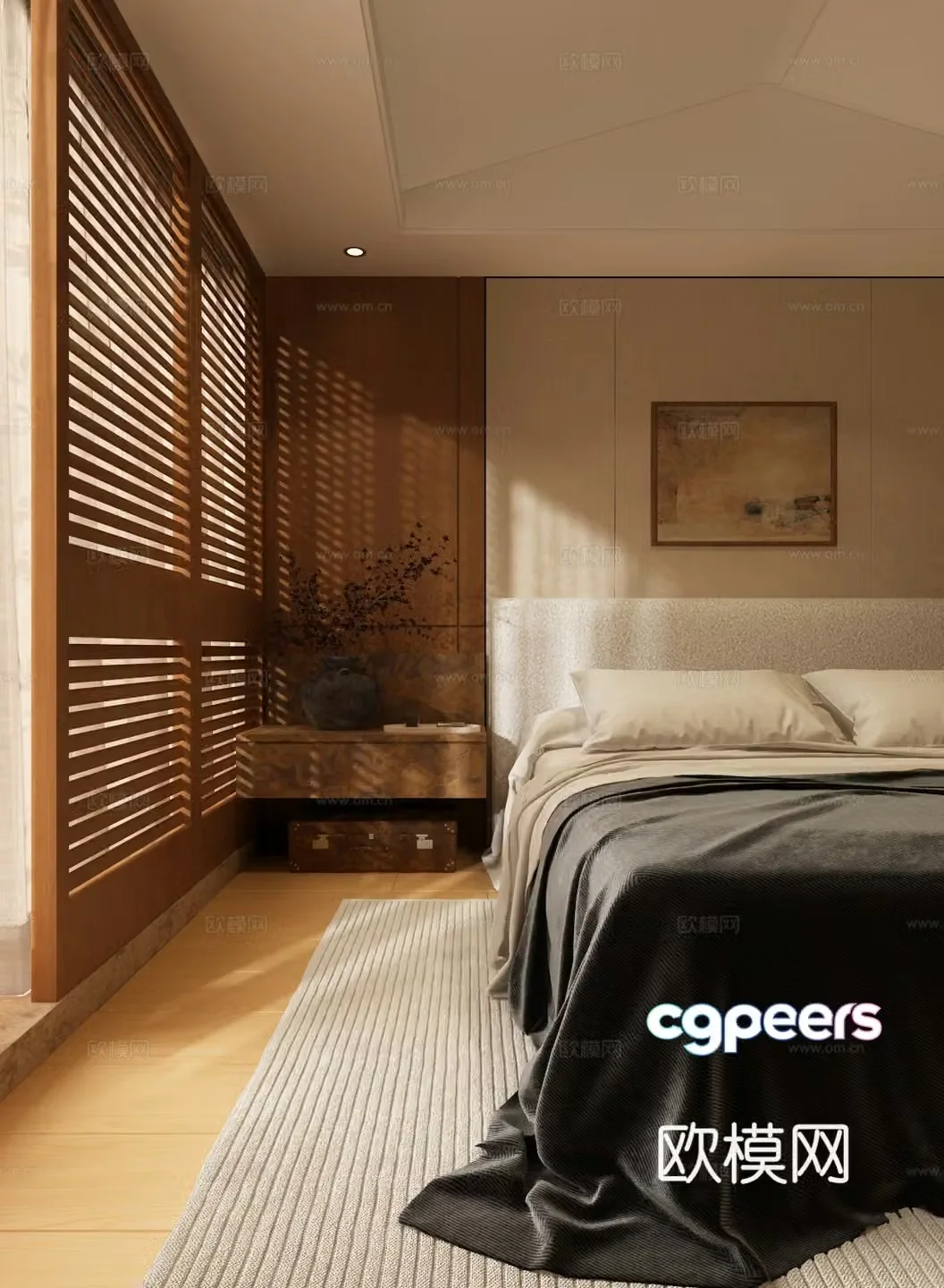 Bedroom Modern medieval bedroom Medium style bedroom 3d model