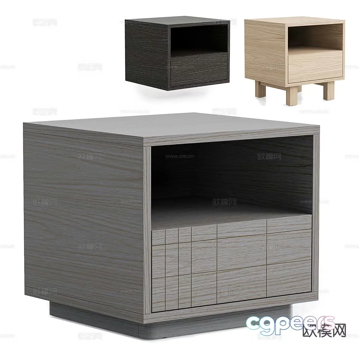 Modern bedside table 3d model