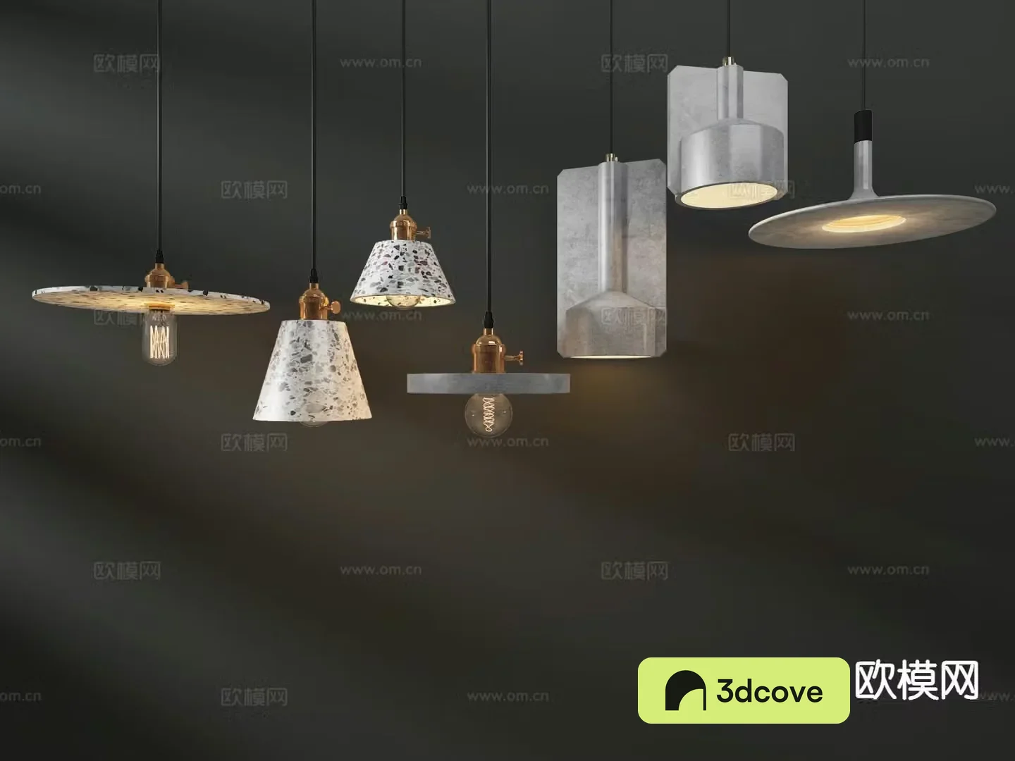 Nordic chandelier bedroom lamp