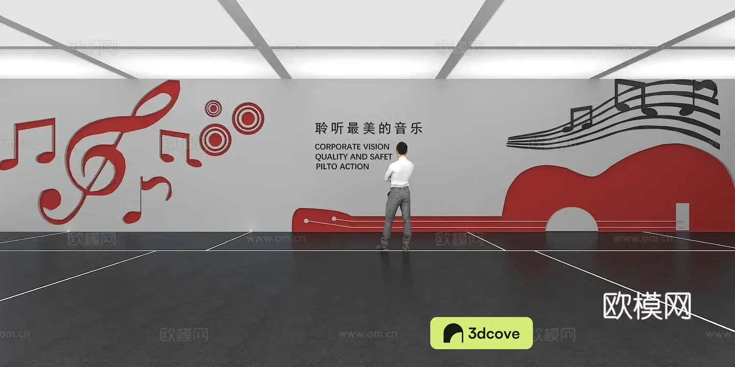 Cultural wall Music culture wall Display wall Classroom Exhibition hall Campus culture Corridor Teaching