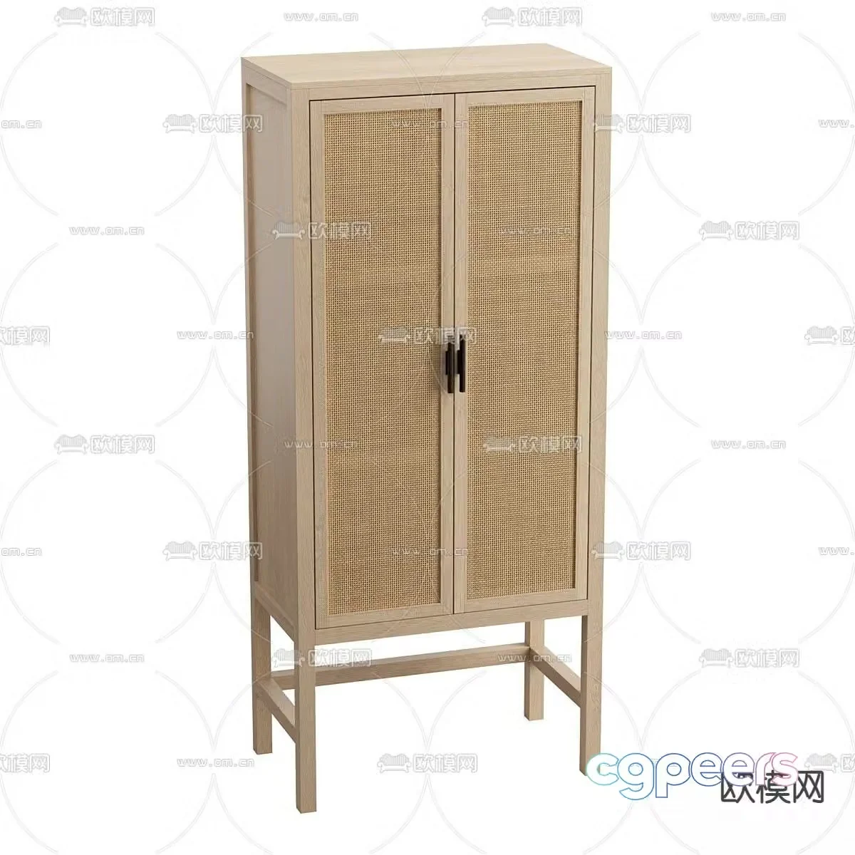 Wasabi Fuji woven cabinet wardrobe 3d model