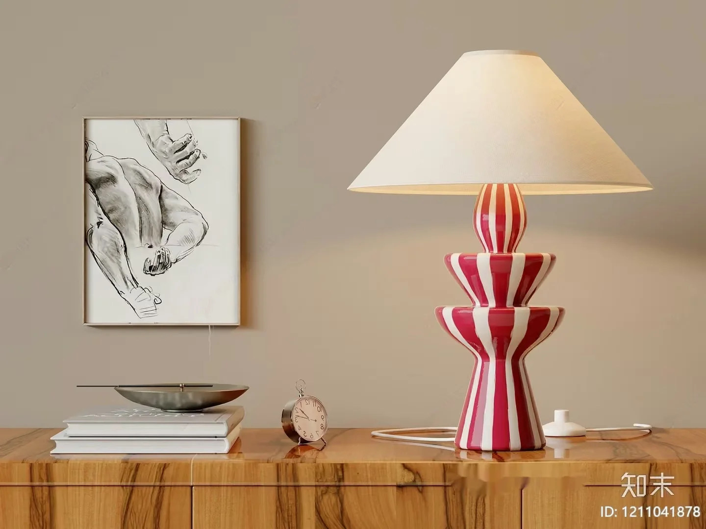 Modern Table Lamp 3D Model – 3895 – VRAY Render