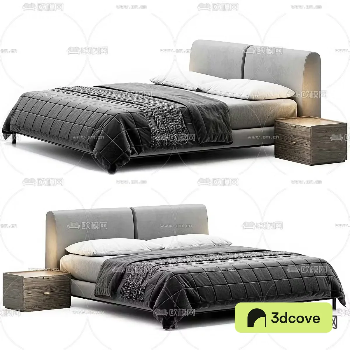 Modern double bed